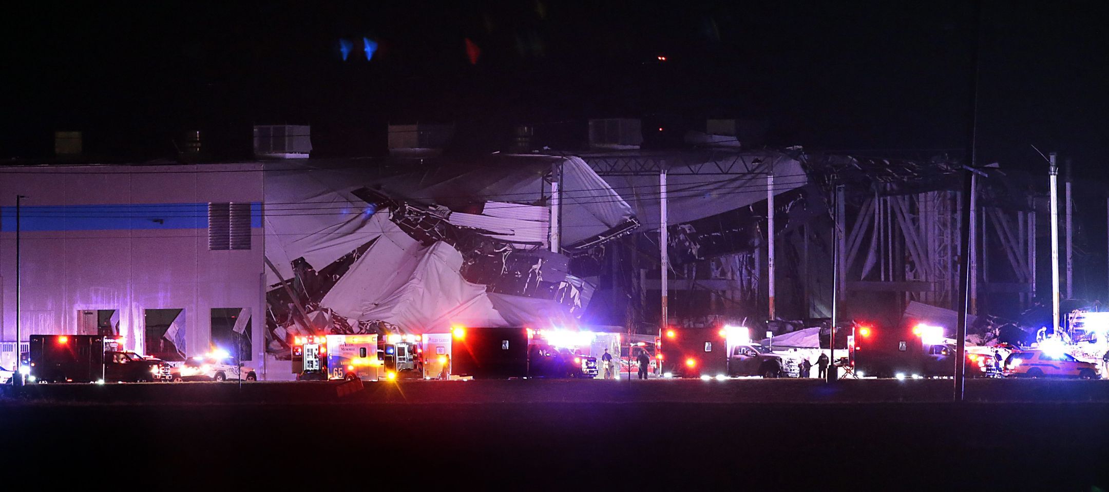 Amazon distribution center hit by tornado in Edwardsville